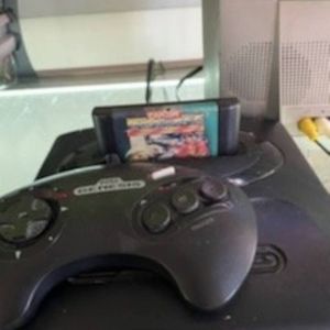 Sega Genesis with game